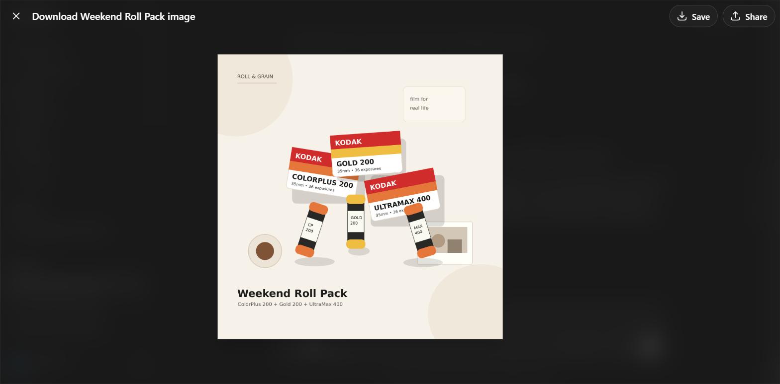 Weekend Roll Pack